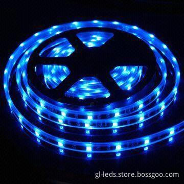 RGB LED Strip with 12 or 24V DC Input Voltage, Available in Various Colors